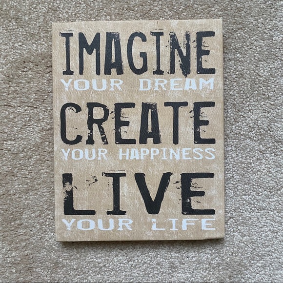 ‘Imagine, Create, Live’ motivational wall art - Picture 6 of 6